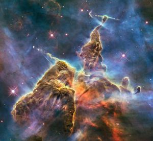 The Carina Nebula, taken by the Hubble Space Telescope 